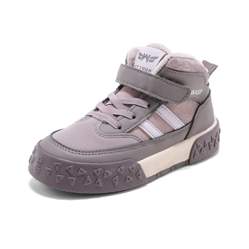 BIG WASP Wear Resistant Cushioning Warm Mid Top Kids Lifestyle Shoes Kids'-2