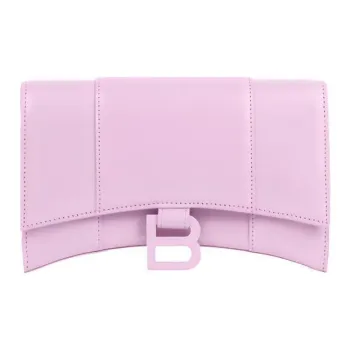 Balenciaga Hourglass Plain Calfskin Hourglass Bag Handbag Shoulder Bag Crossbody Bag Mini Women's Purple