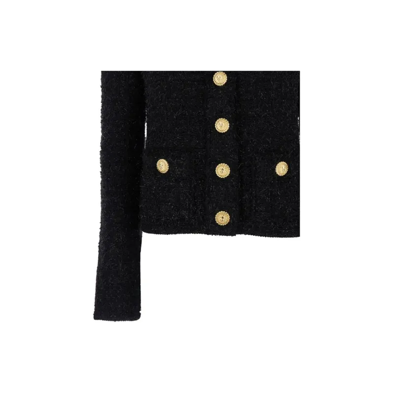 BALMAIN Buttoned Tweed Jacket-6