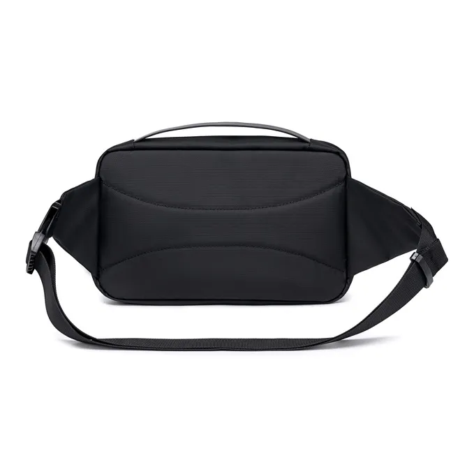 LVEYING Fabric Sling Bag Fanny Pack Crossbody Bags Regular Men's Black-3