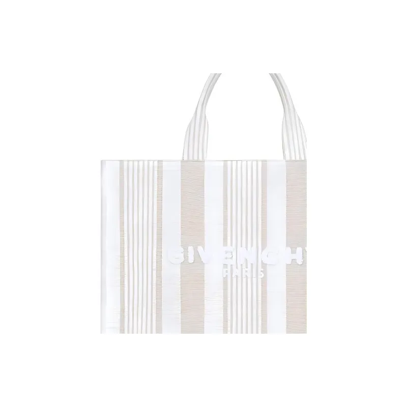 Givenchy Cotton Tote Bag, Shopping Bag, Handbag Men's Ivory White-4
