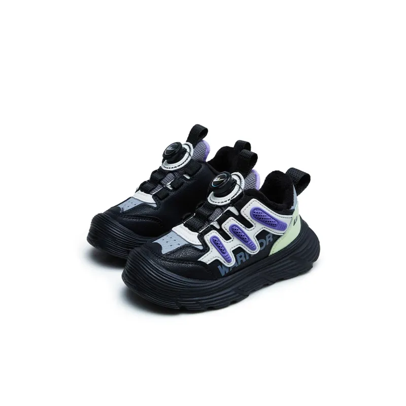 Warrior Slip Resistant, Abrasion Resistant, Thermal Low Top Kids Lifestyle Shoes Black Gray Light Green Kids'-2