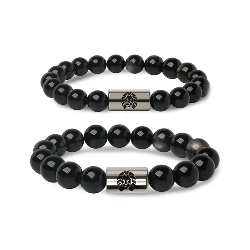 Rastaclat Agate Small Lion Chinese Style Beaded Bracelet Unisex