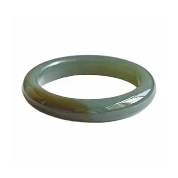 Zhen Yu Zhen Pin Hetian Jade Bangles Green Jade Women's