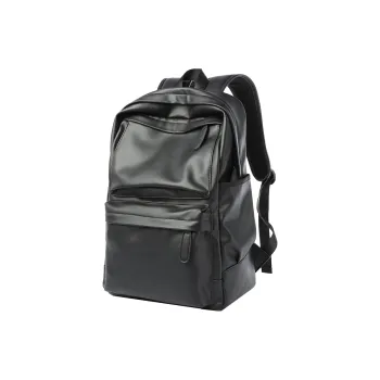 MOYYI Pvc Backpack Large Size Unisex Black
