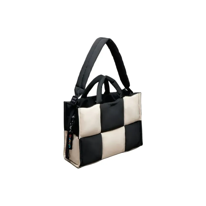 Coachtopia Fabric Shoulder Bag, Crossbody Bag, Handbag Tubas Unisex Black & White-1