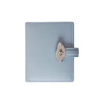 Mulberry Glossy Leather Wallet Women's Poplin Blue