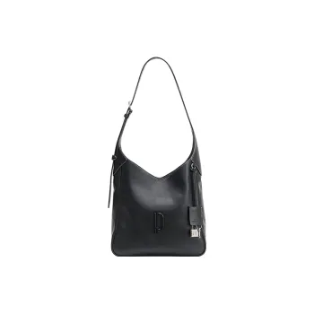 PECO Cow Leather Bucket Bags Crossbody Bag Shoulder Bag Large Size Unisex Classic Black/Tortoiseshell