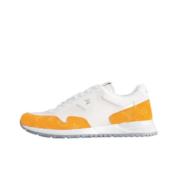 LOUIS VUITTON Run Away 2025 Spring Men's Collection Low Top Casual Shoes Men's White Yellow