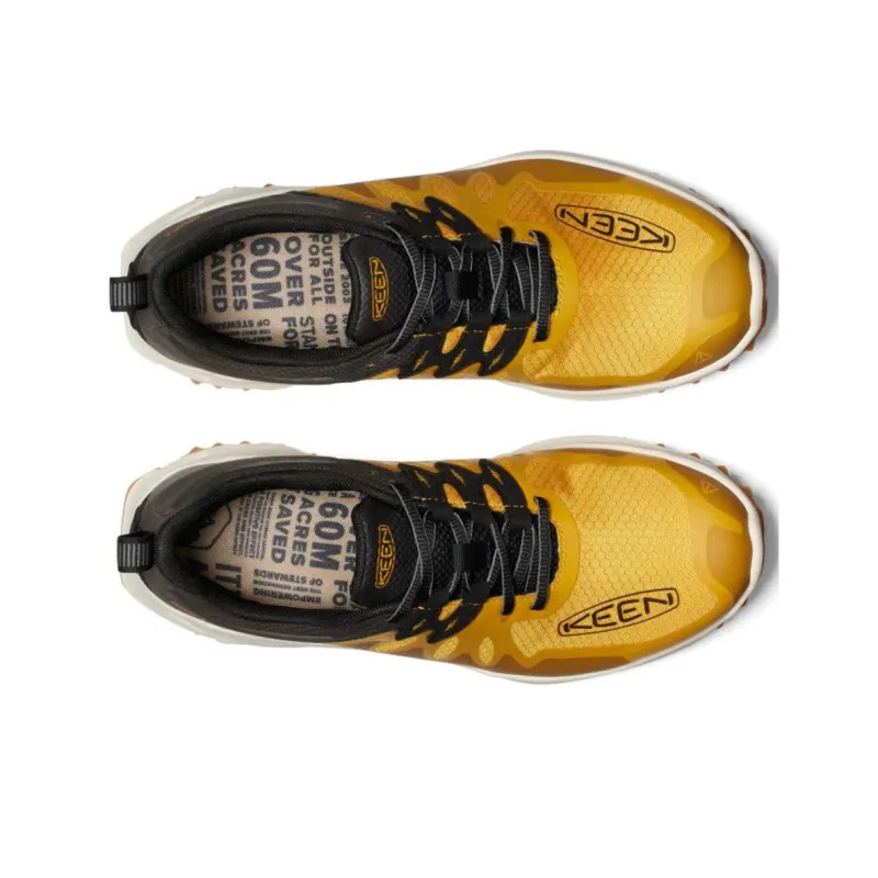 KEEN Zionic Breathable Grip Low Top Hiking Shoes Men's Yellow-3
