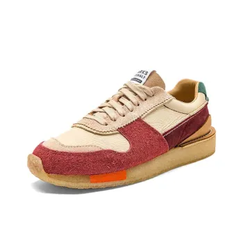 Clarks Originals Low Top Casual Shoes Unisex Apricot Red
