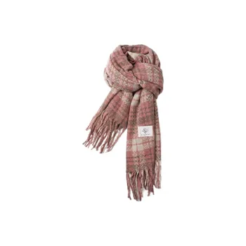 EEEENO Faux Cashmere Knit Scarves Unisex