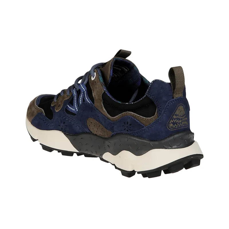 FLOWER MOUNTAIN x BARBOUR Low-Top Casual Shoes Men's Blue-3