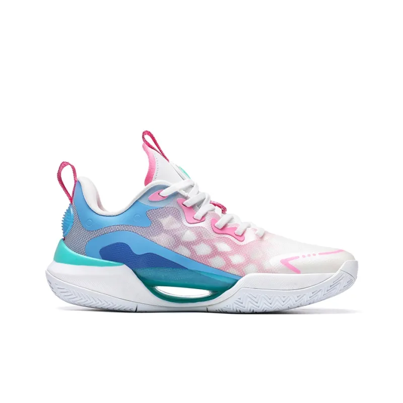 Up Run Dragon Basketball Shoes Unisex Peach Wood Pink-1