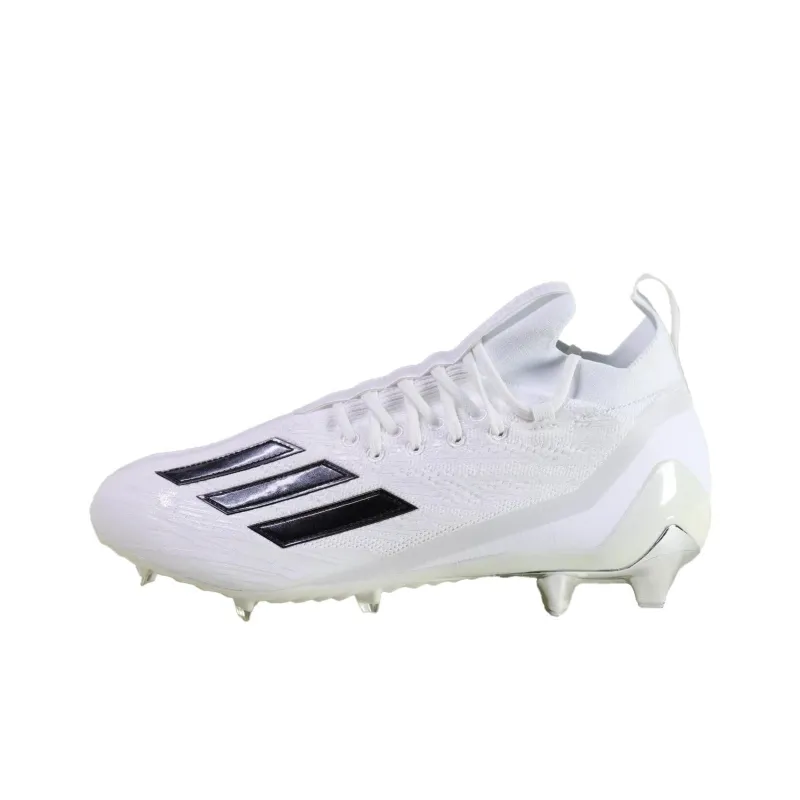 Adidas Adizero Primeknit Breathable Soccer Shoes Men's White Silver-0