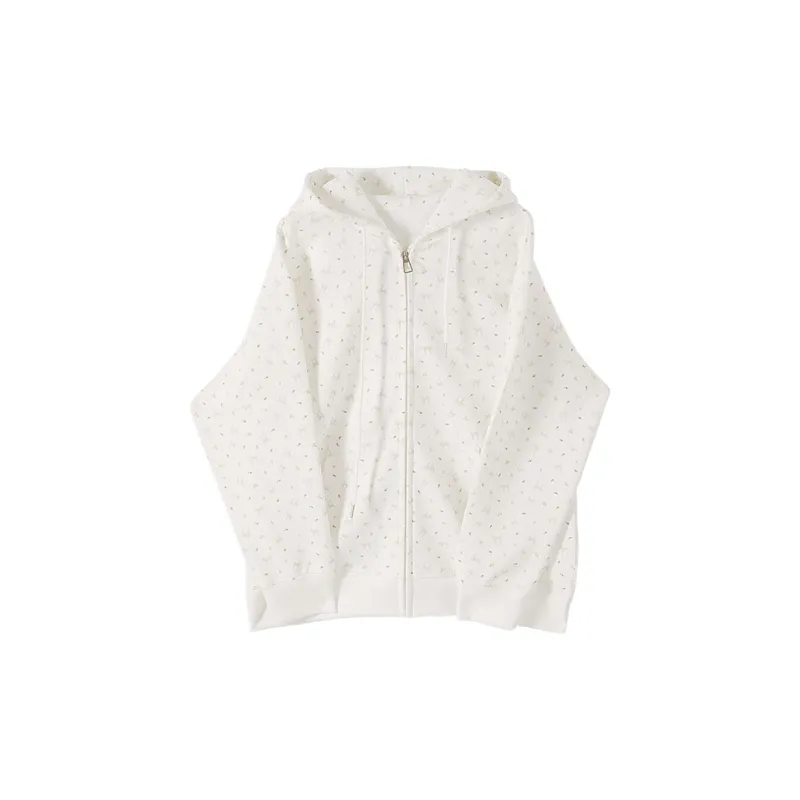 Merry City Sweatshirt Jacket Women's White-0