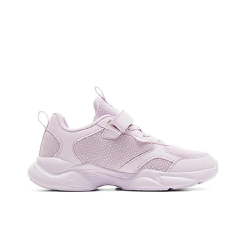 PEAK Anti Slip Wear Resistant Low Top Kids Lifestyle Shoes Light Purple Teenagers-1
