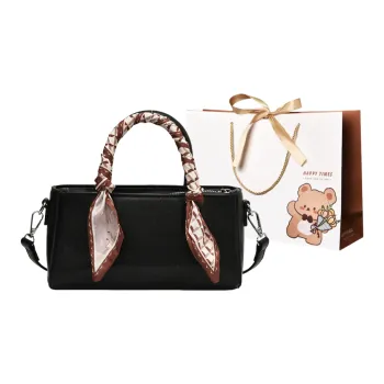 ERANGBEAR PU Handbag Shoulder Bag Crossbody Bag Women's Black White Khaki Brown Coffee