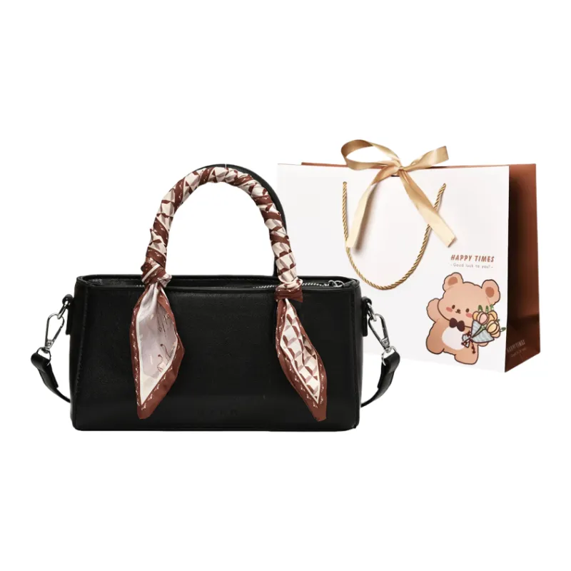 ERANGBEAR PU Handbag, Shoulder Bag, Crossbody Bag Women's Black White Khaki Brown Coffee-0