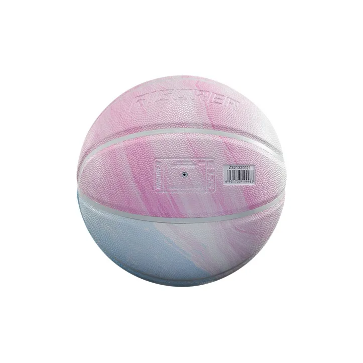 RIGORER PU Ice Cream Basketball Blue Pink Mismatched Color Size 7 Street Training Competition-4