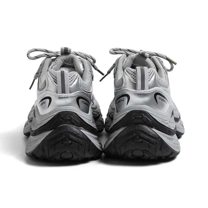 HUANQIU Slip Resistant, Abrasion Resistant, Breathable Low Top Chunky Sneakers Women's-6