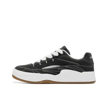 QIAODAN Sunrise Skateboard Shoes Men Low Top Black/Jordan White