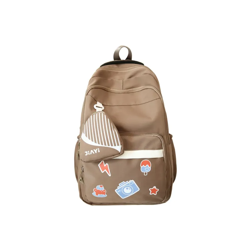 Gorora Nylon Backpack Regular Women's Multicolor-3