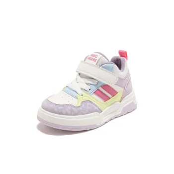 ABC KIDS Slip Resistant Lightweight Cushioning Warm Kids Lifestyle Shoes Beige Purple Kids'