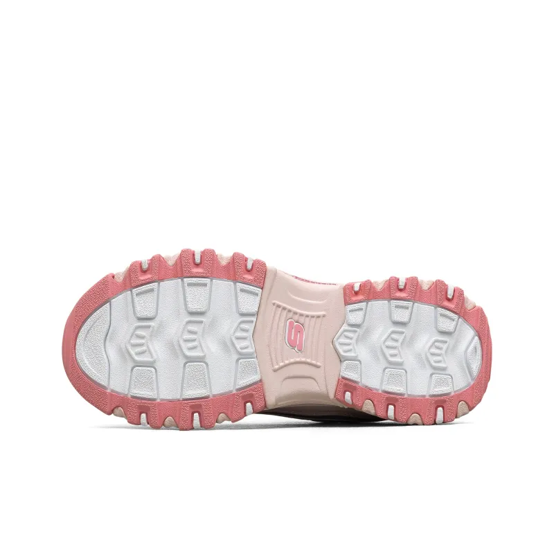 Skechers Anti Slip Wear Resistant Low Top Kids Lifestyle Shoes Pink Teenagers-5