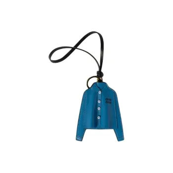 MIU MIU Leather Bag Accessory Women's Light Purple Blue