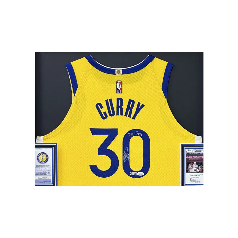Huayitaojin Basketball Fan Supplies Home Decoration Treasured Collection JSA USASM Certificate Framed Yellow-2