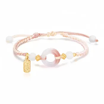 CANDY PLANET Colored Glaze Jade Bracelets Unisex