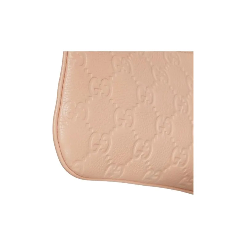 GUCCI Grain Leather Crossbody Bag, Shoulder Bag Mini Women's Light Pink-6