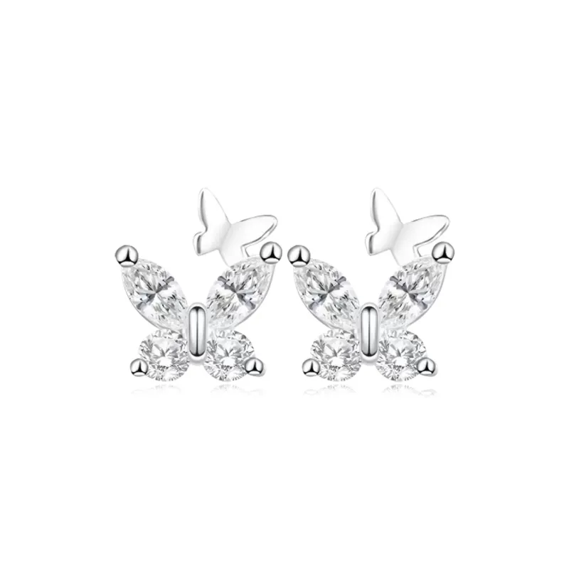 BTOE 999 Fine Silver Stud Earrings Women's-0