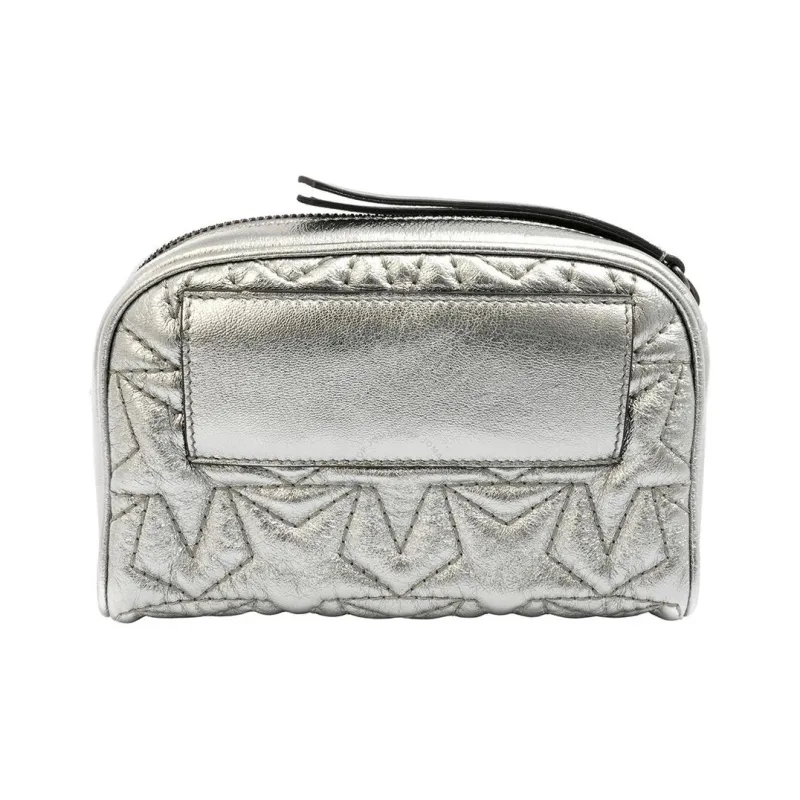 Jimmy Choo Nappa Leather Camera Bag Handheld Shoulder Bag Crossbody Bag Regular Women's Silver-2