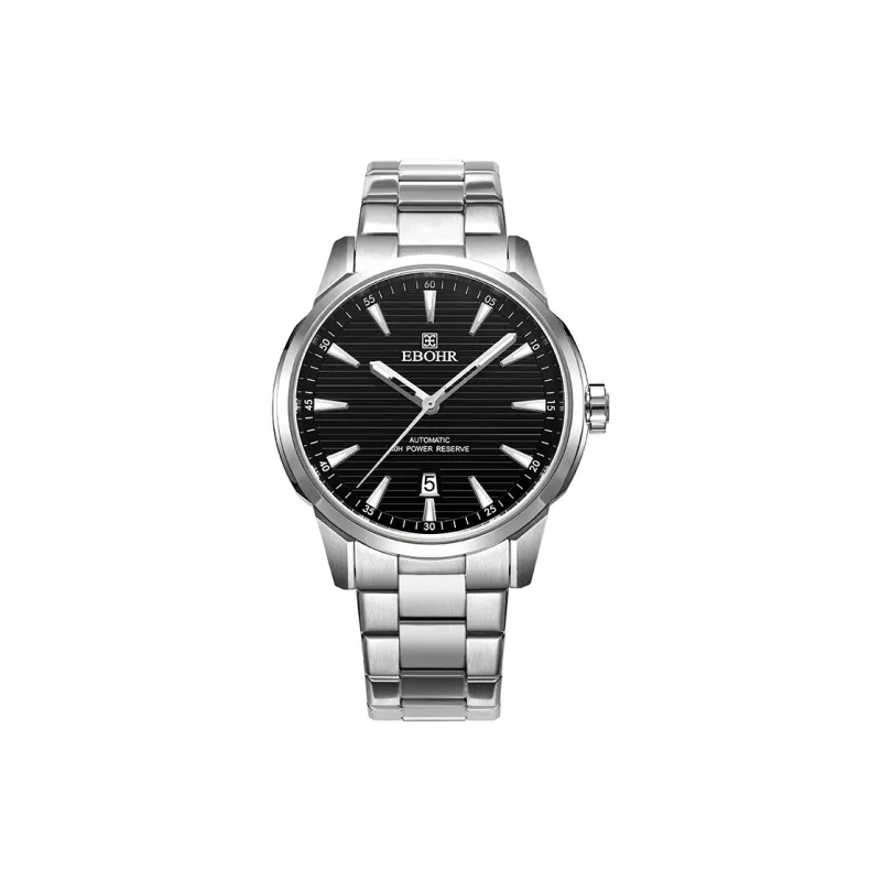 EBOHR Master Collection Mechanical Movement Stainless Steel Strap Watch Men's Watches White Dial-7