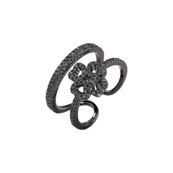 Folli Follie Rings Women's Black