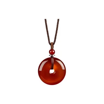 JUNWEN Agate Jade Necklaces Unisex