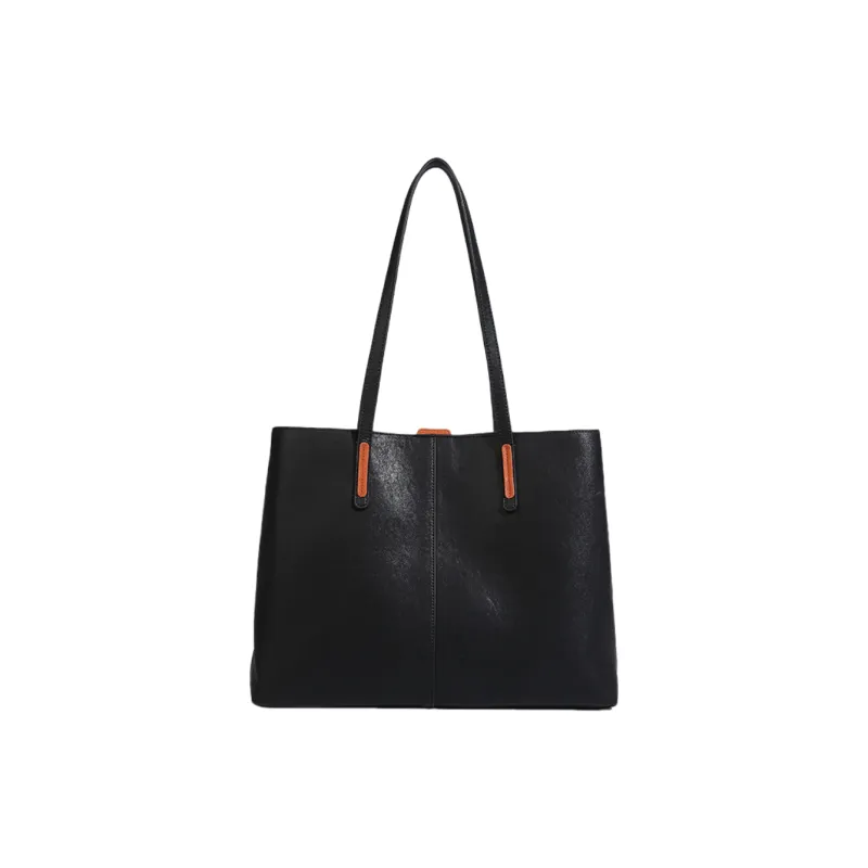 OCTSUI Synthetic Leather One Shoulder Handbags Women's Brown/Caramel/Black-8