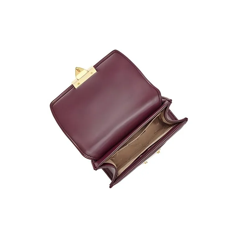 MICHAEL KORS Artificial Leather Shoulder Bag, Crossbody Bag Trumpets Women's Burgundy-2