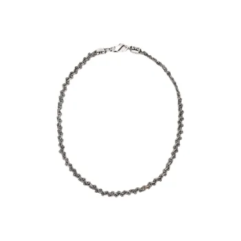 EMANUELE BICOCCHI Sterling Silver Necklaces Men's Silver