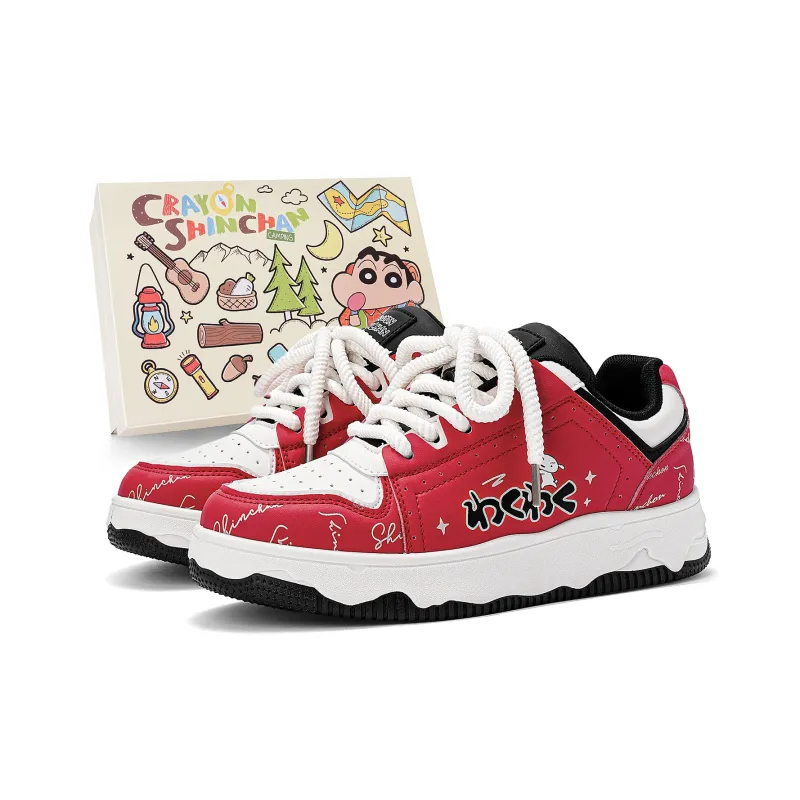 Crayon Shinchan Low Top Skateboard Shoes Unisex-24