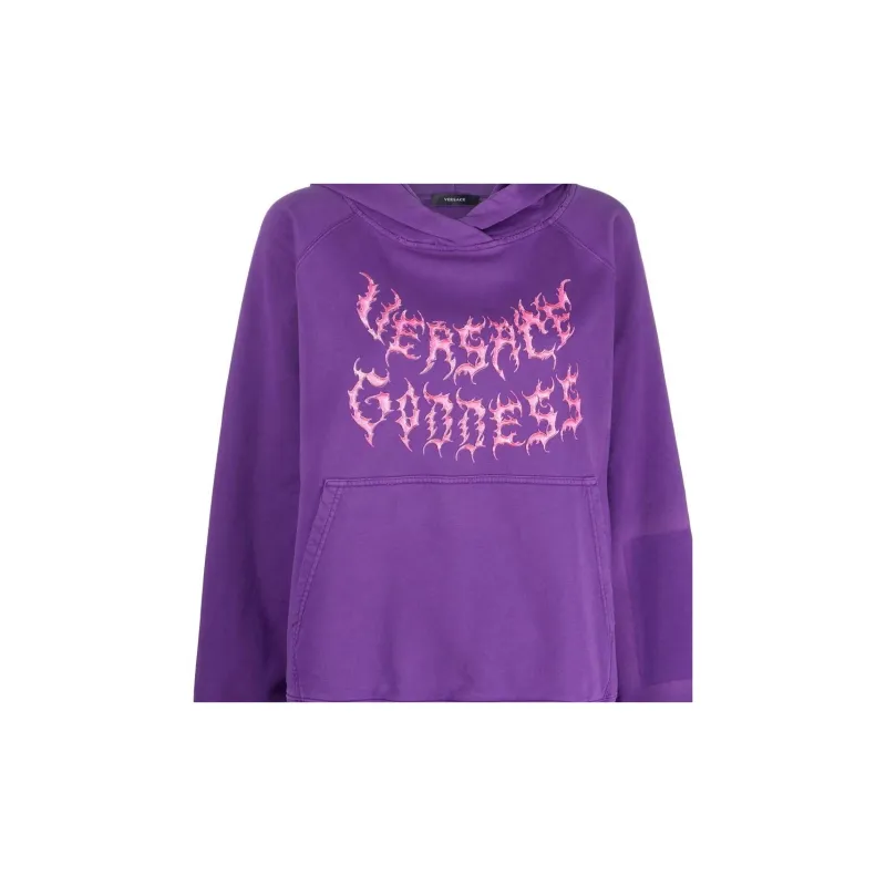 VERSACE SS23 Sweatshirt Women's Dark Purple-3