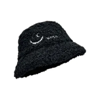 EEEENO Lambswool Bucket Hats Unisex