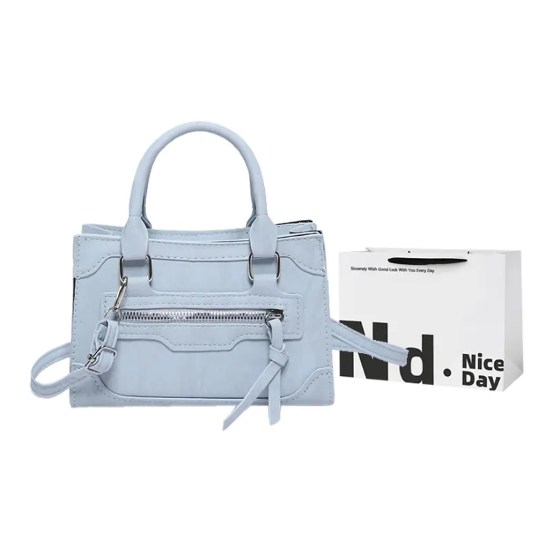 SWIMADE PU One Shoulder Handbag Women's Black/White/Pink/Blue/Green/Silver-25