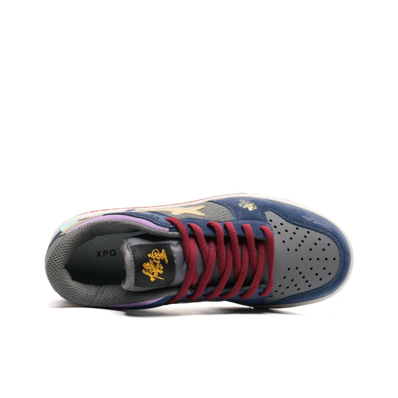 XPQ Anti-Slip And Wear-Resistant Breathable Low-Top Skateboard Shoes Unisex-9