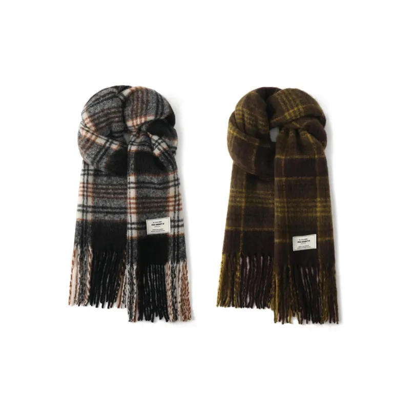FREE RABBITⅡ Fall And Winter Mohair Windproof Warm Thickened Shawl Scarf Unisex-17