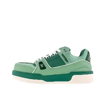 LOUIS VUITTON Trainer Maxi Low Top Skateboard Shoes Women's Green