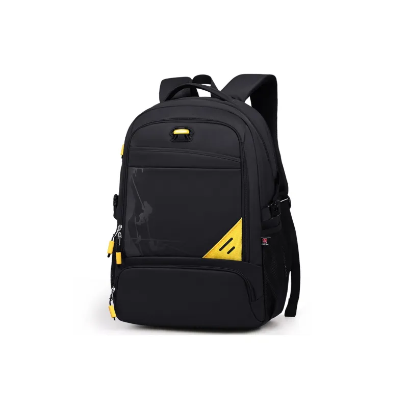 EDISON Oxford Backpack Large Size Men's Black/Sapphire Blue-1