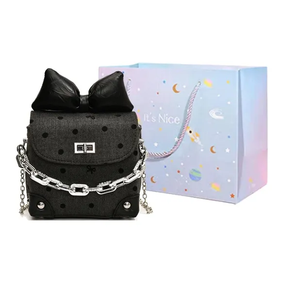 GOX PU Shoulder Bag Tubas Women's Black-0